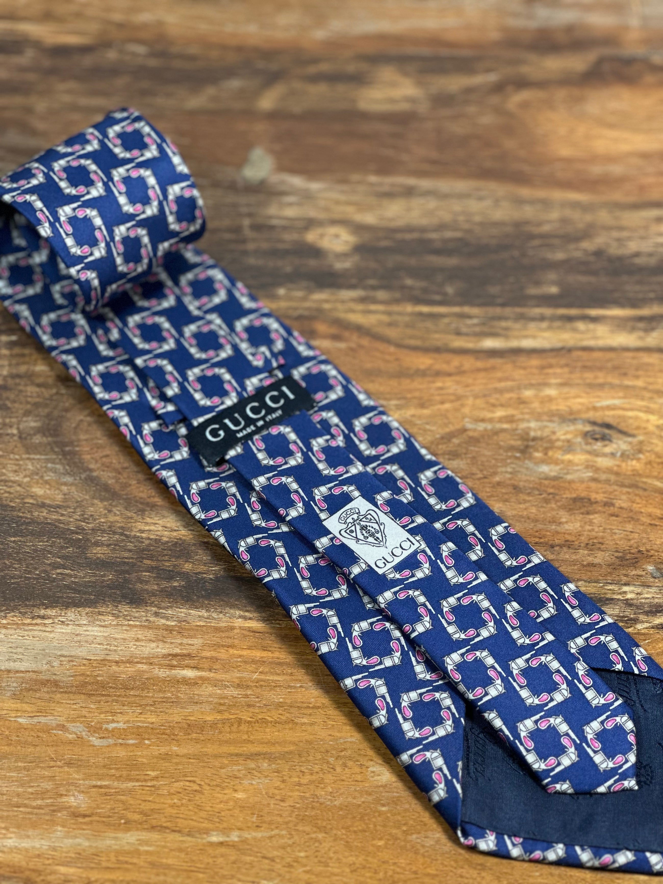 Corbata Gucci azul