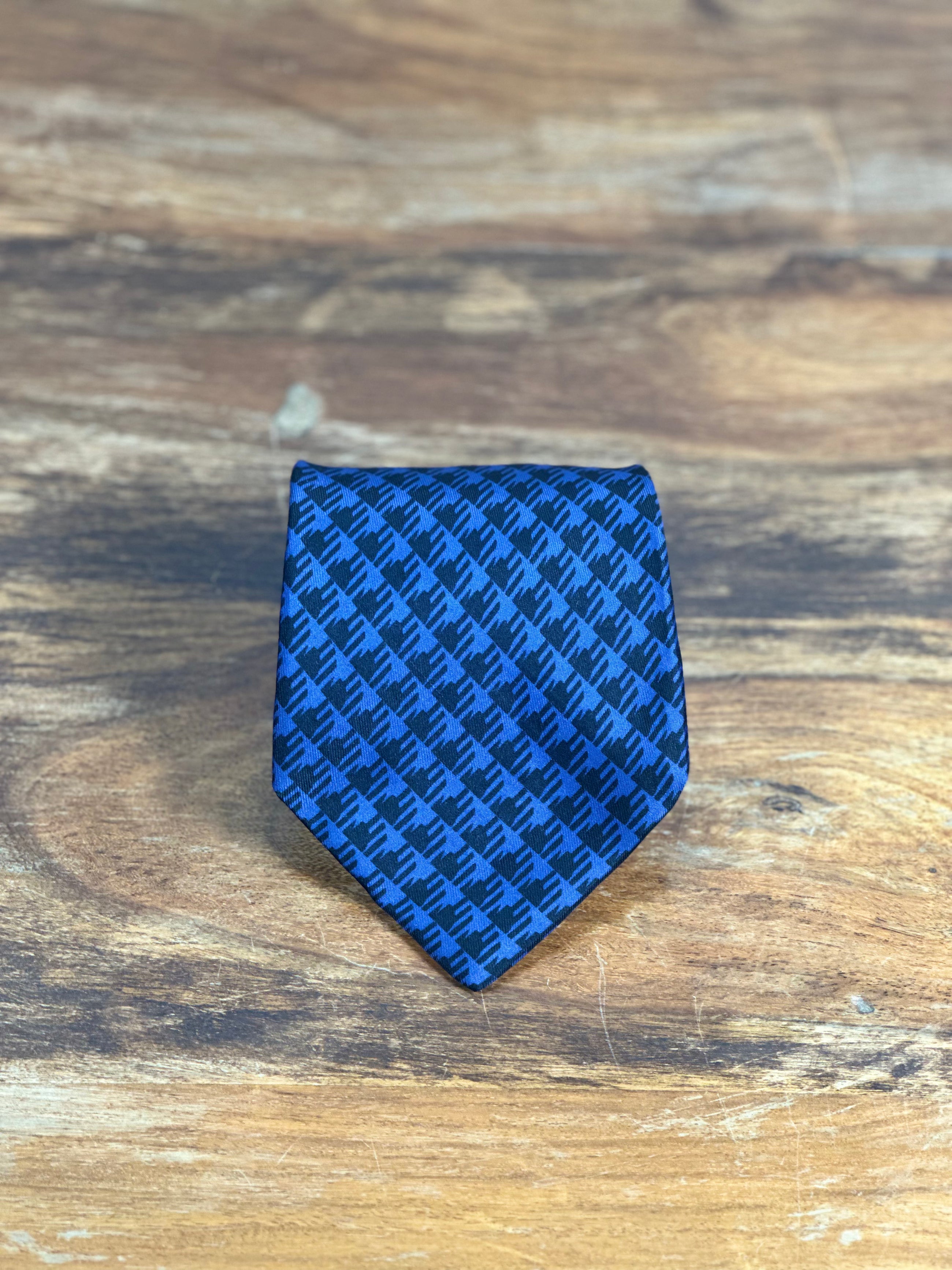 Corbata Hermés azul