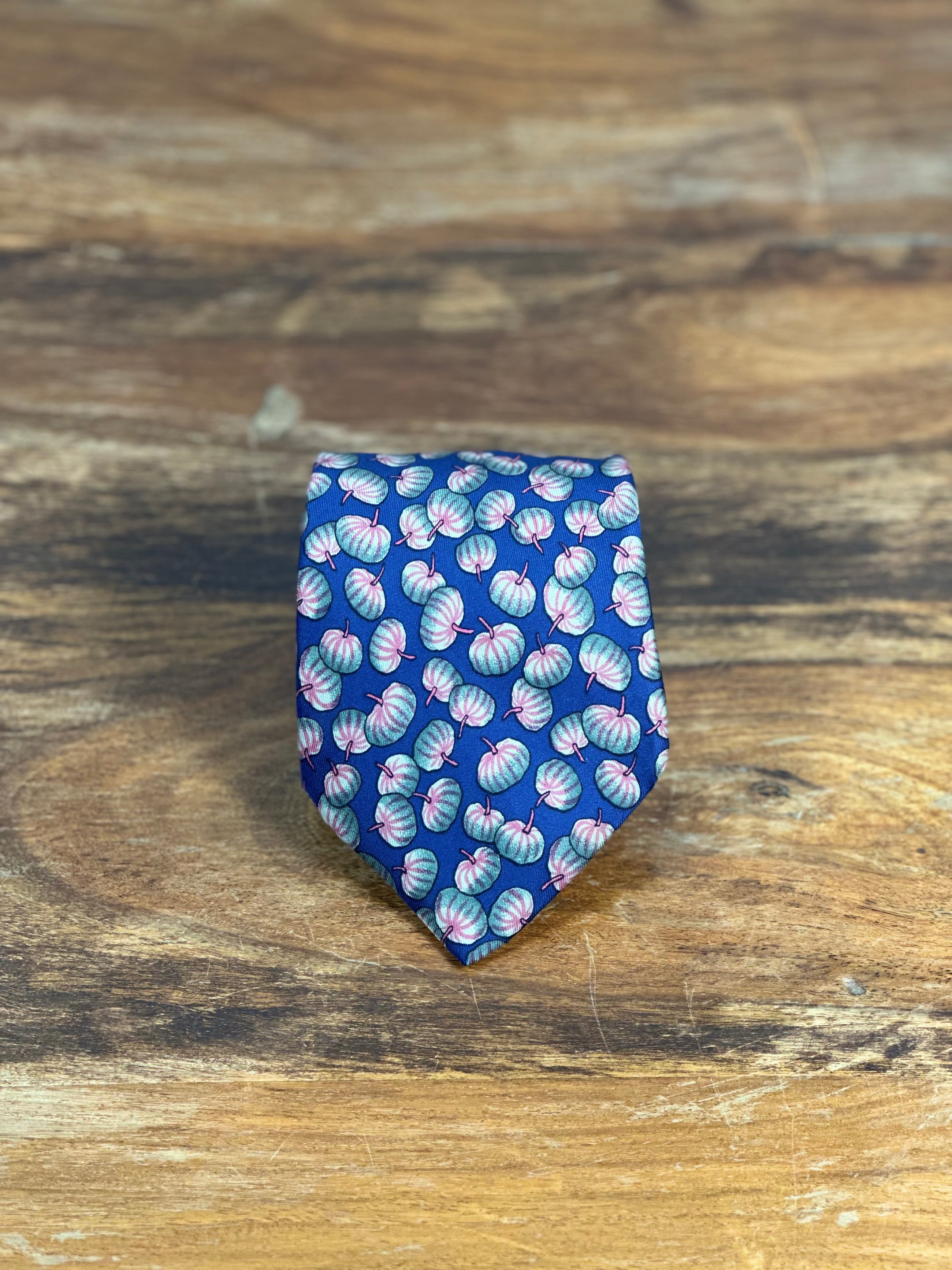 Corbata Hermés azul