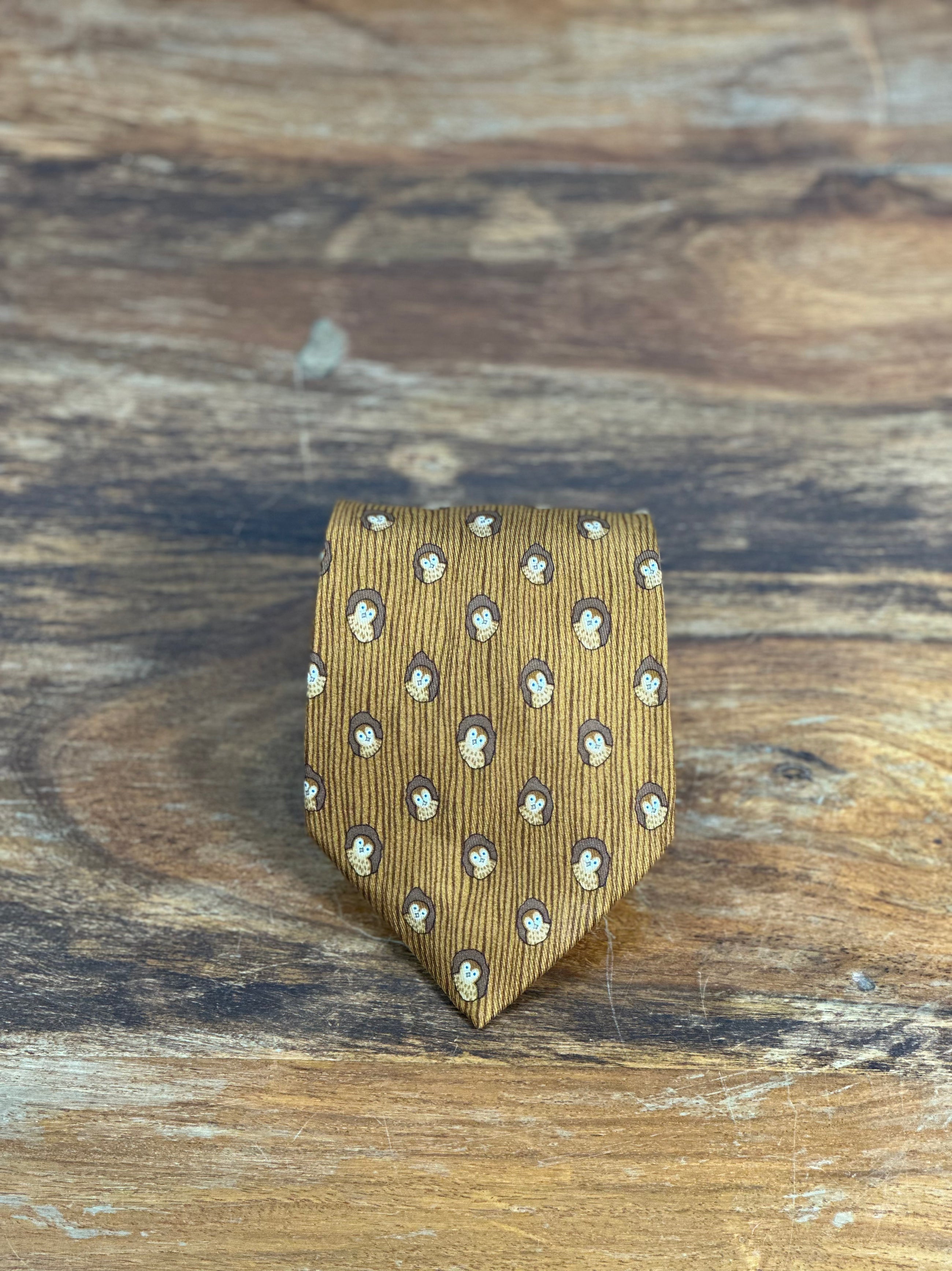 Corbata Hermés marrón