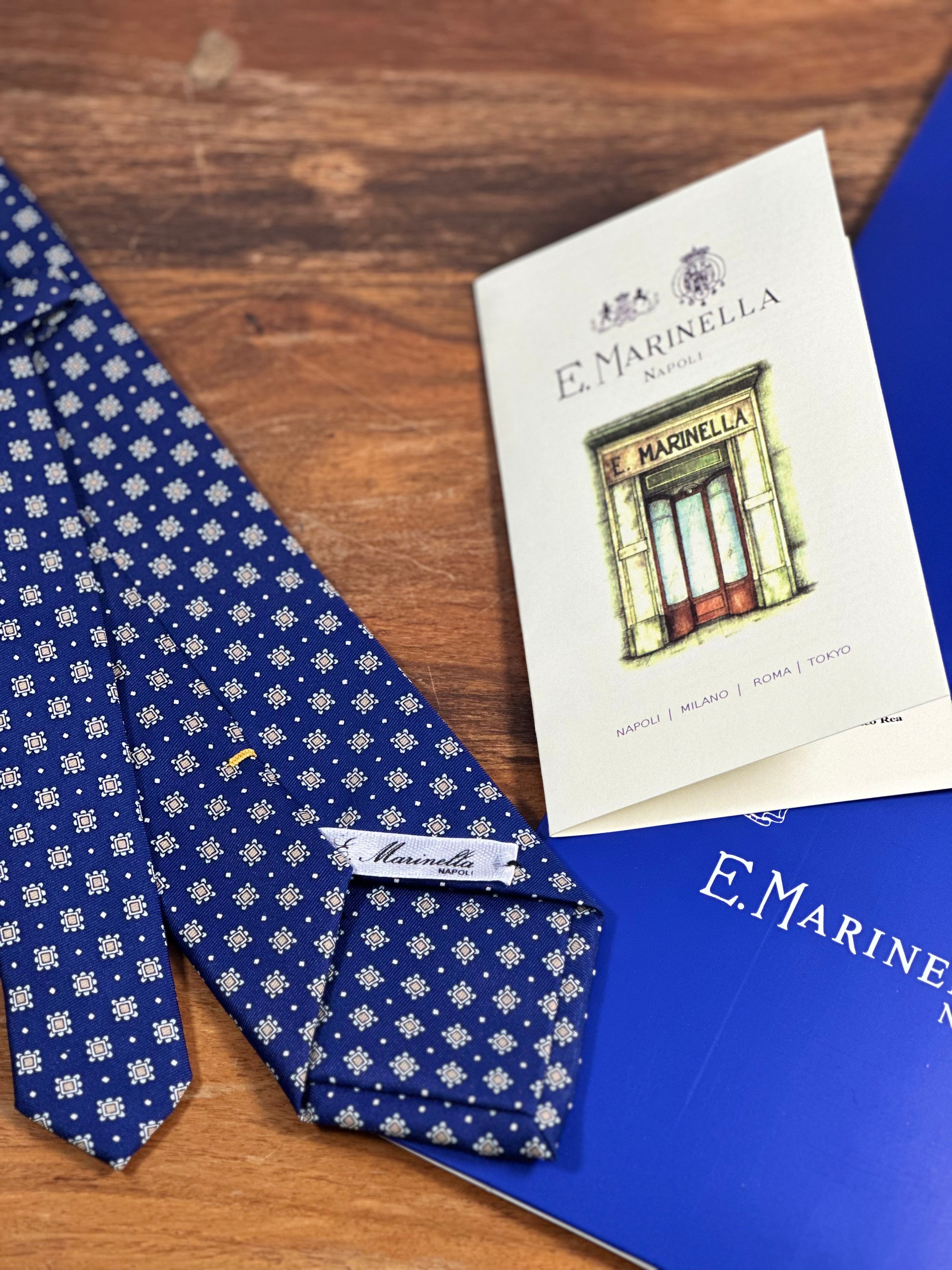 Corbata E.Marinella azul