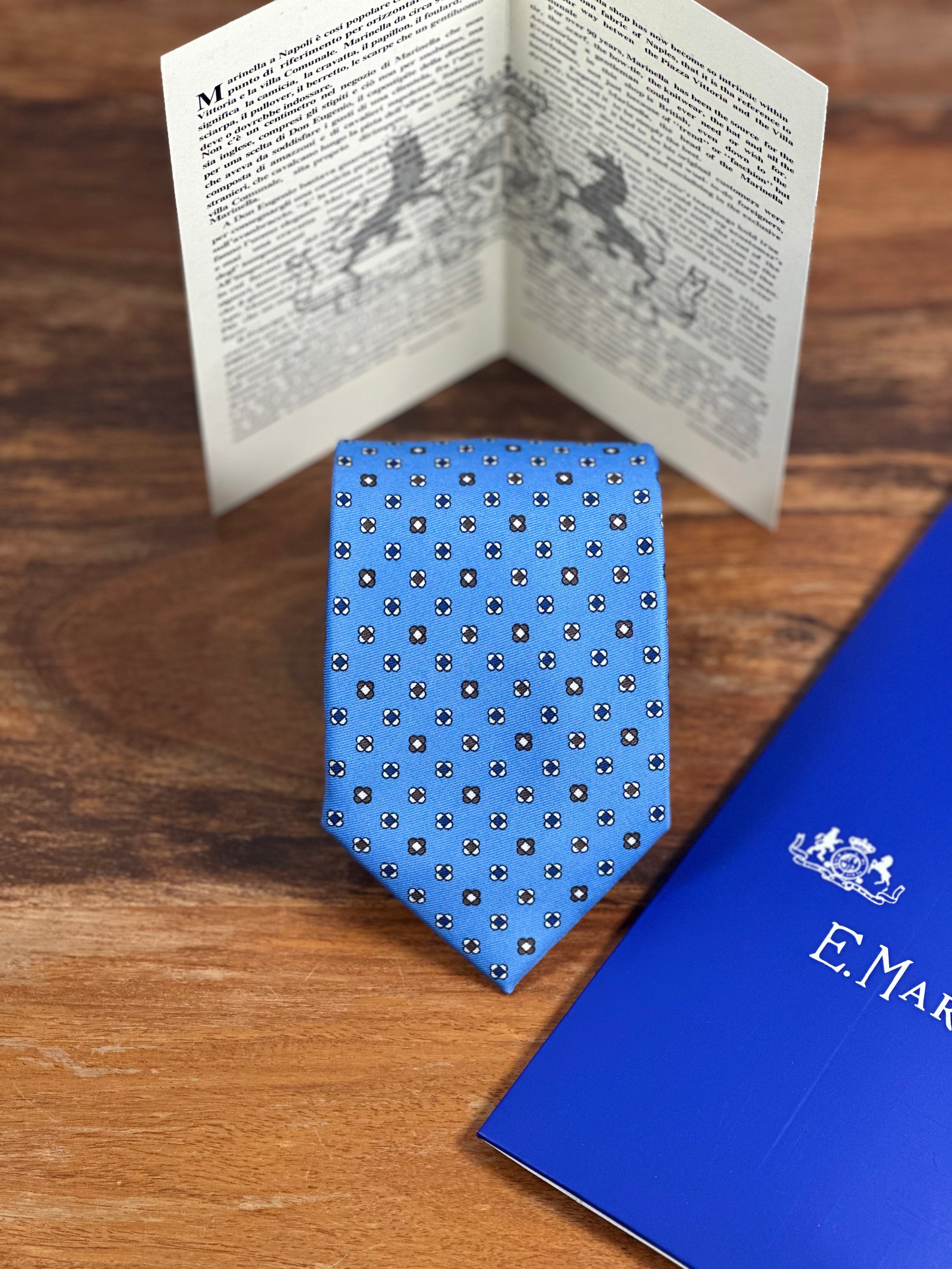 Corbata E.Marinella azul