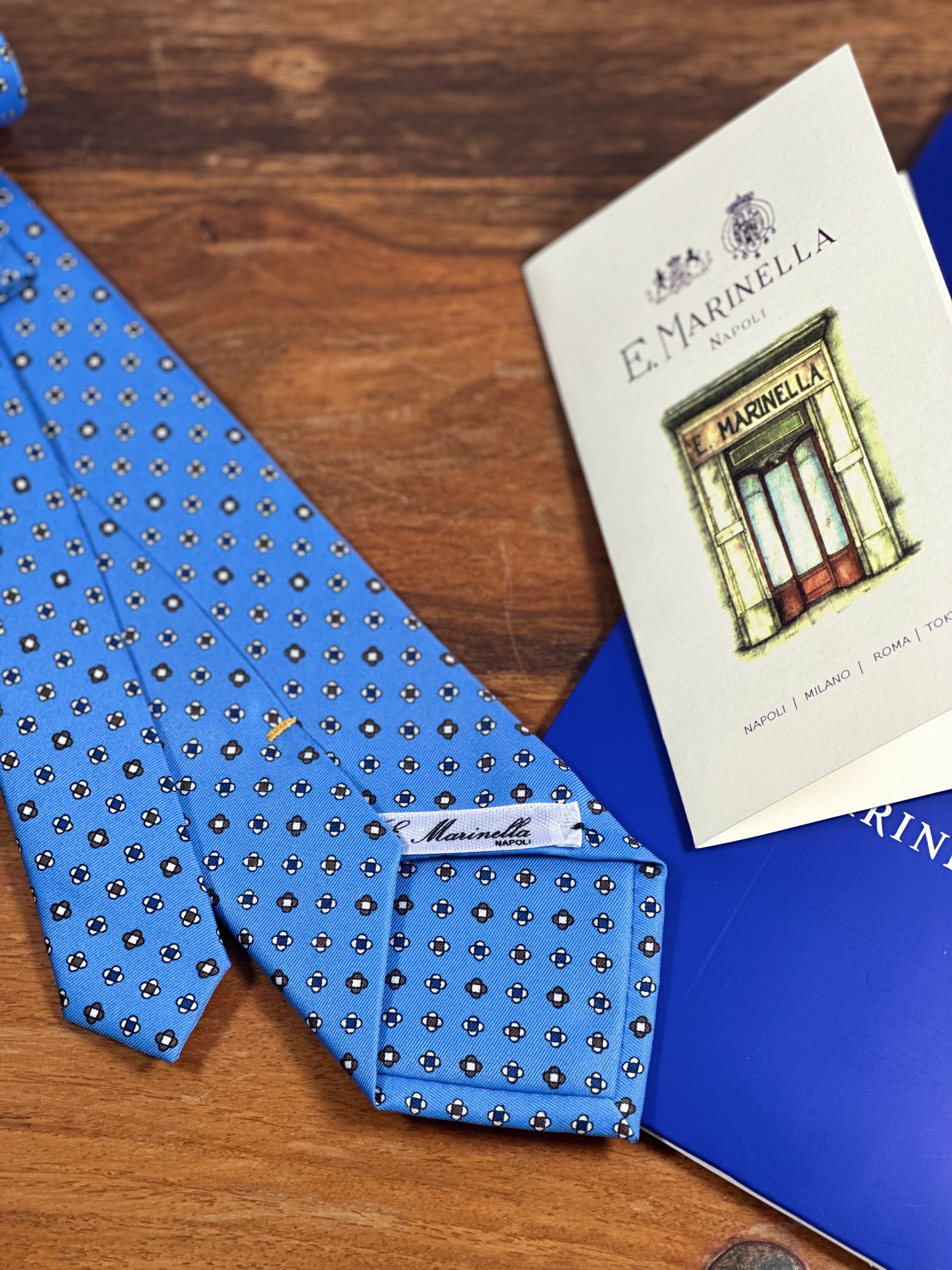 Corbata E.Marinella azul