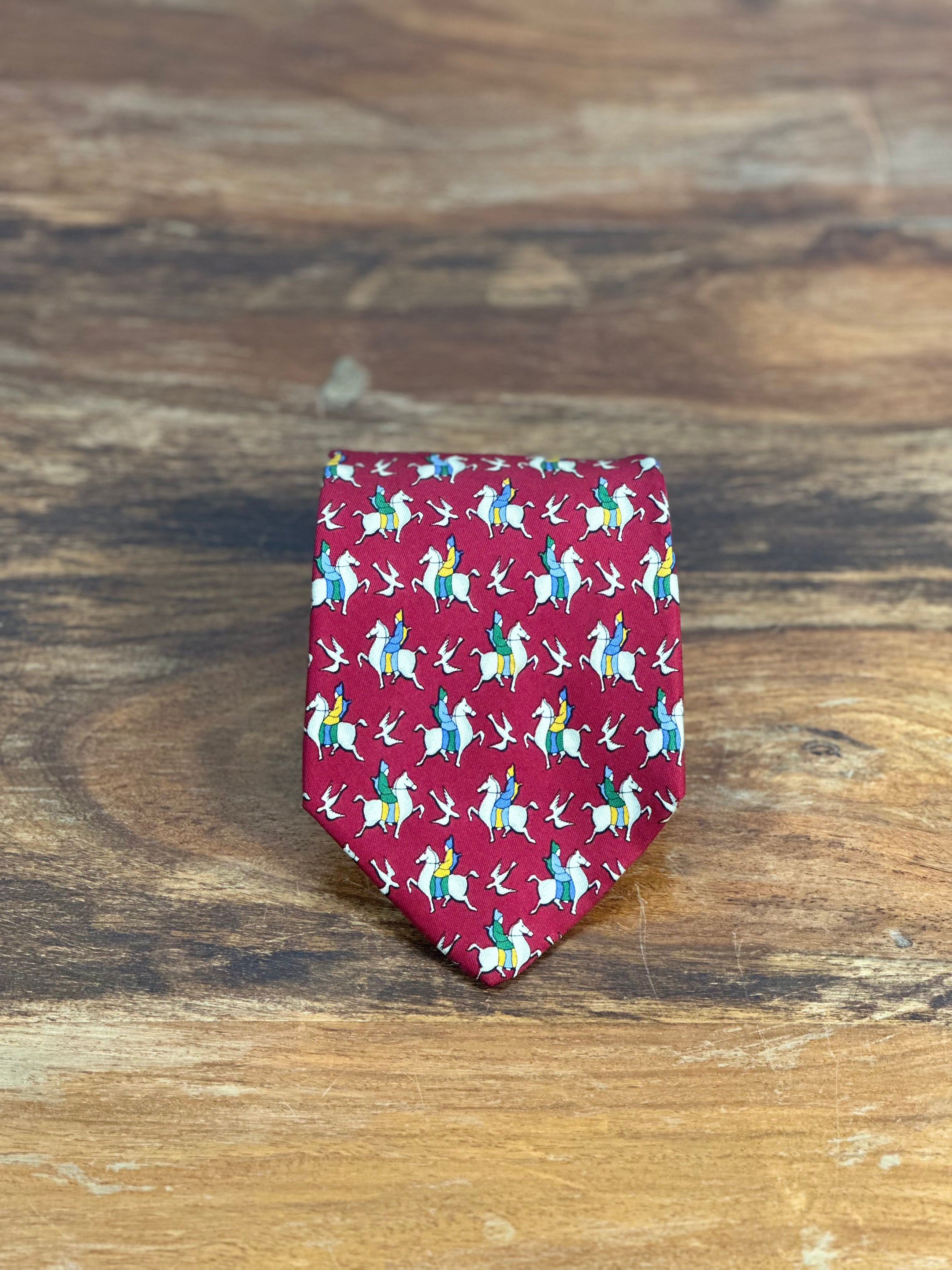 Corbata Ferragamo roja