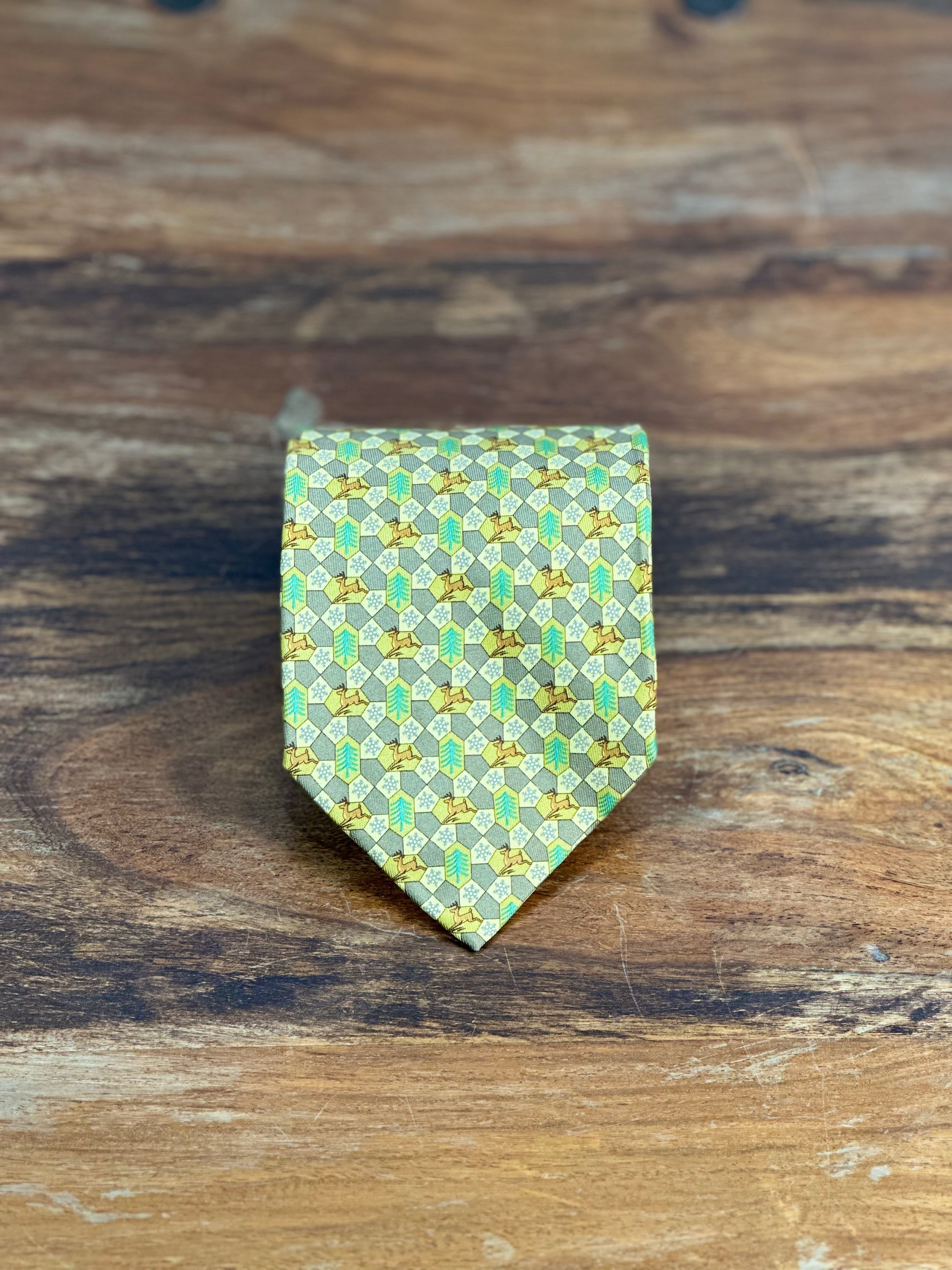 Corbata Ferragamo amarilla