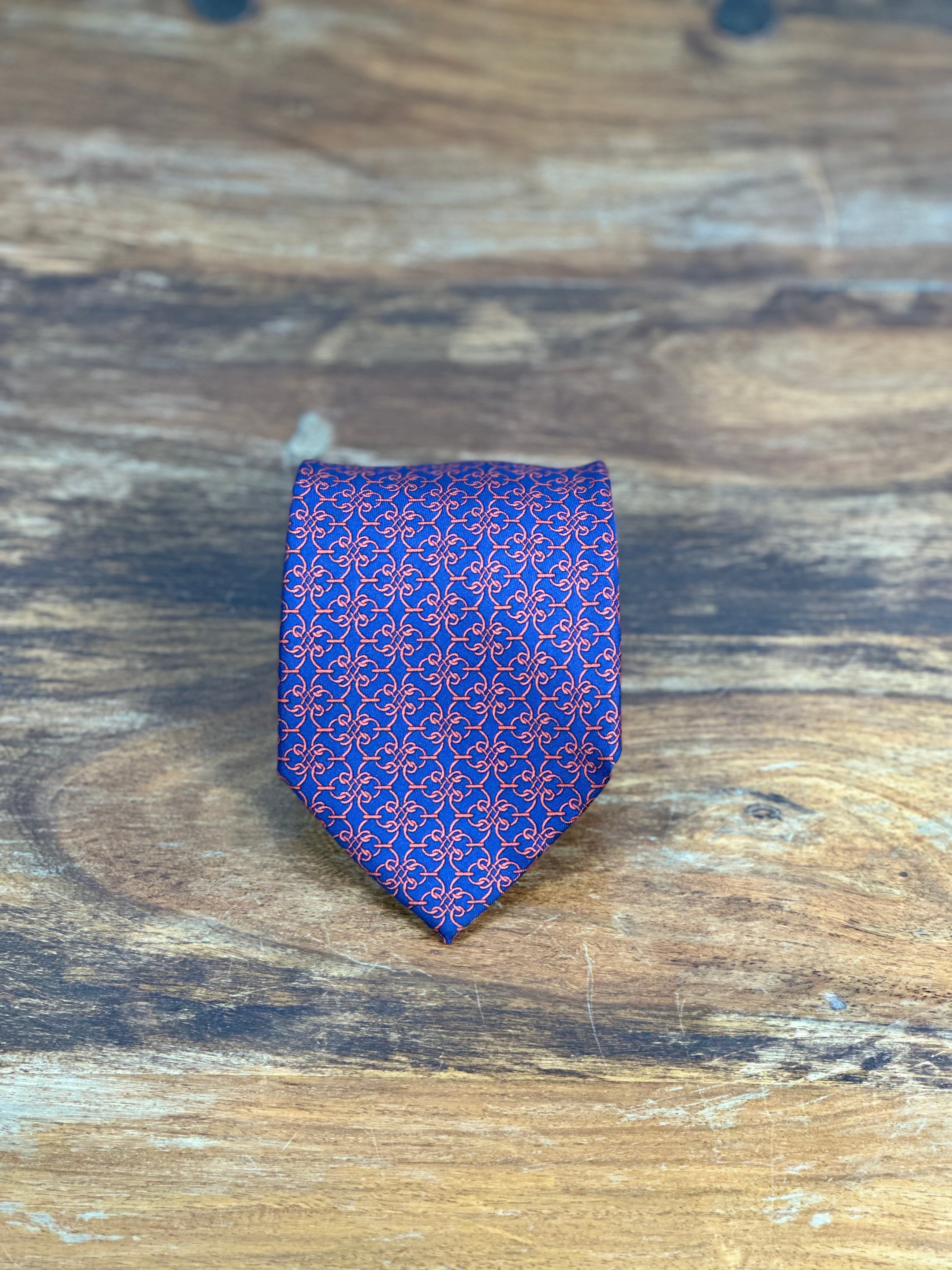 Corbata Hermés azul