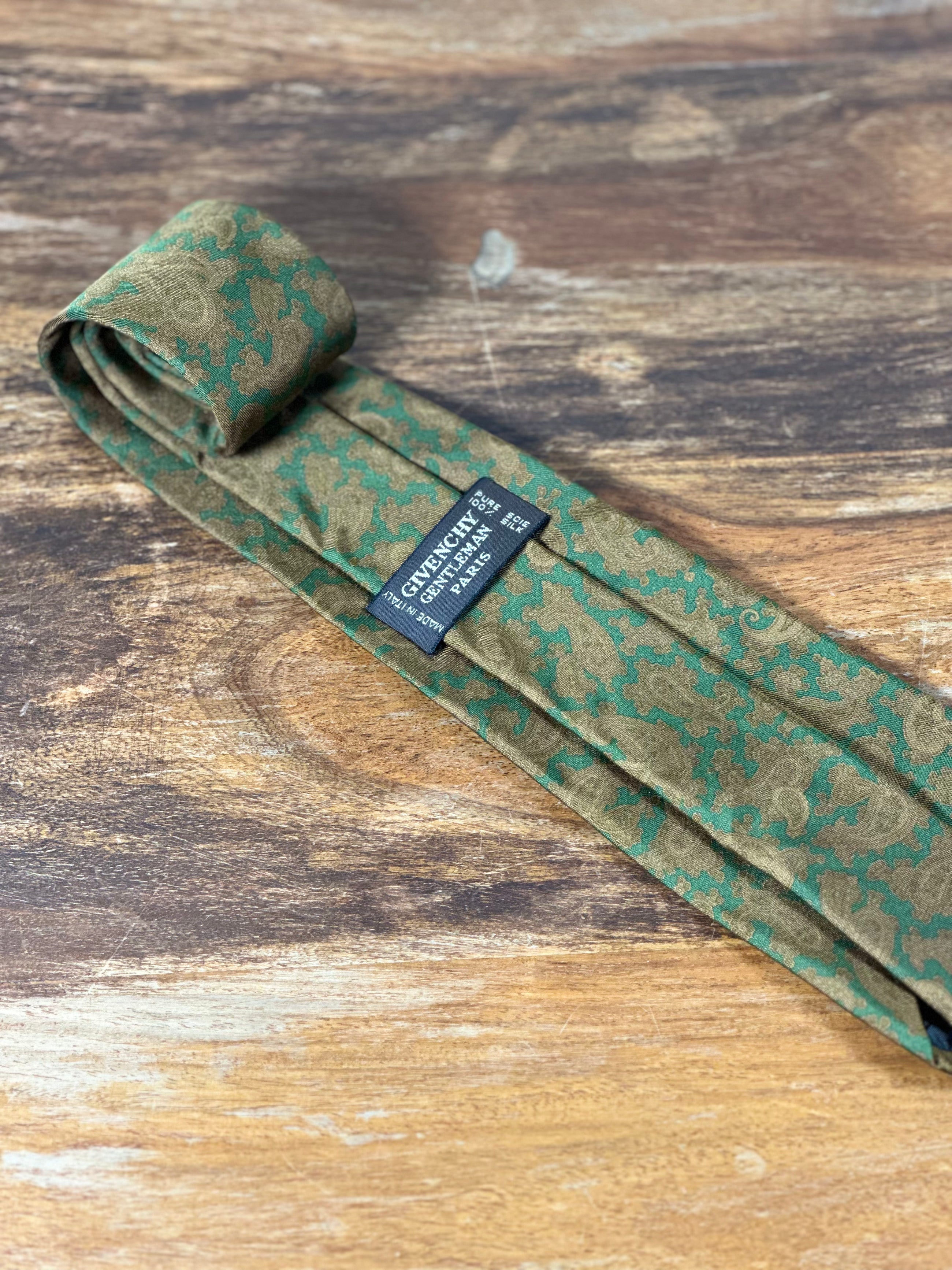 Corbata Givenchy verde