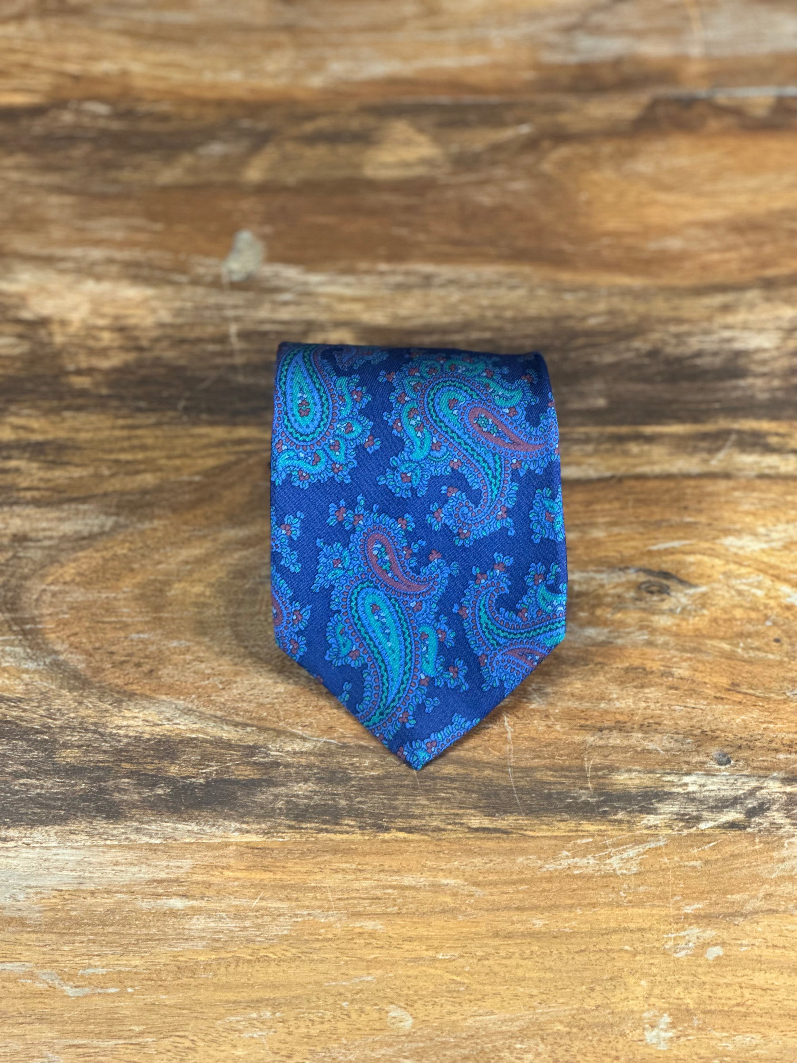 Corbata Yves Saint Laurent azul