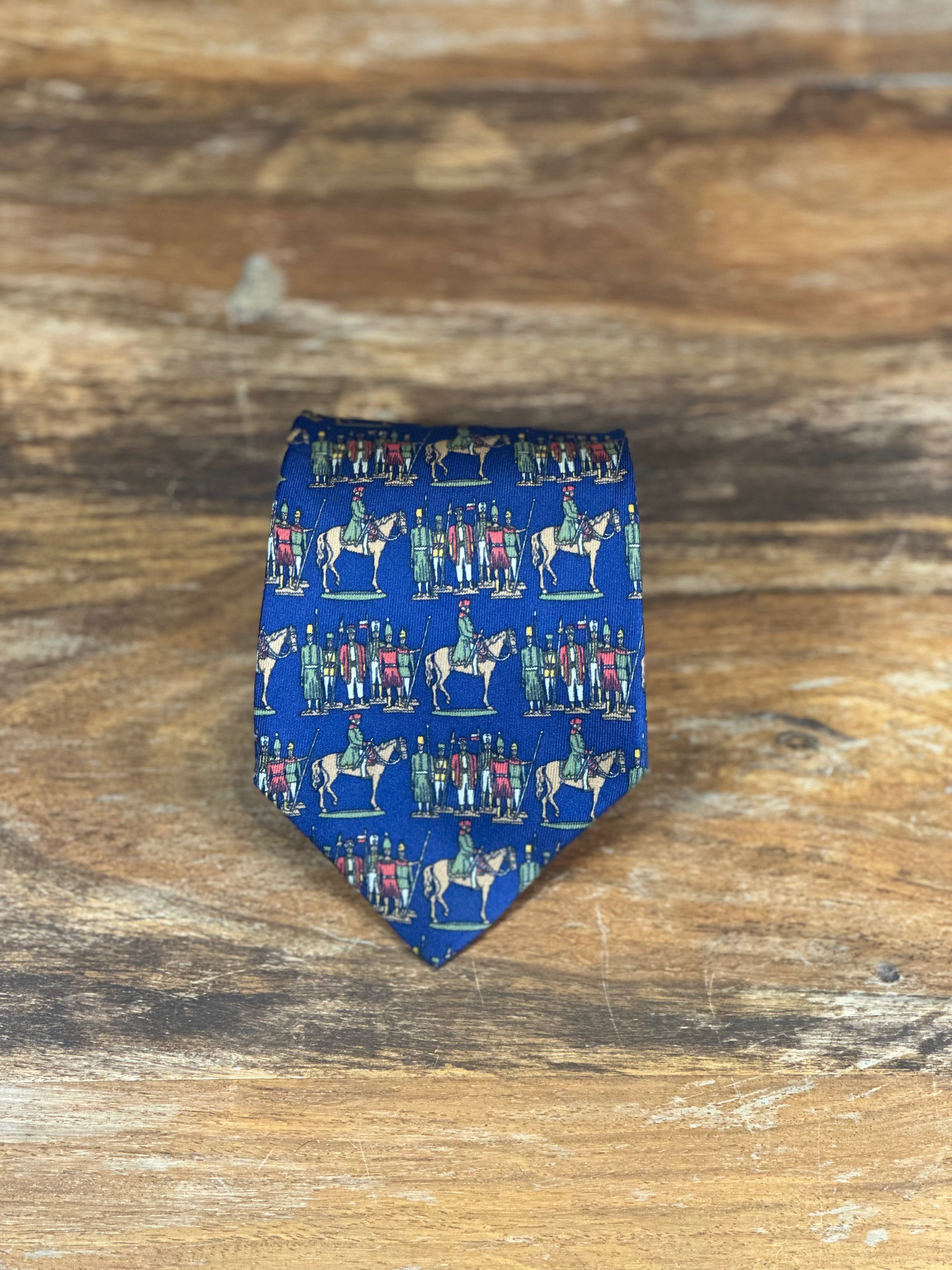 Corbata Salvatore Ferragamo azul