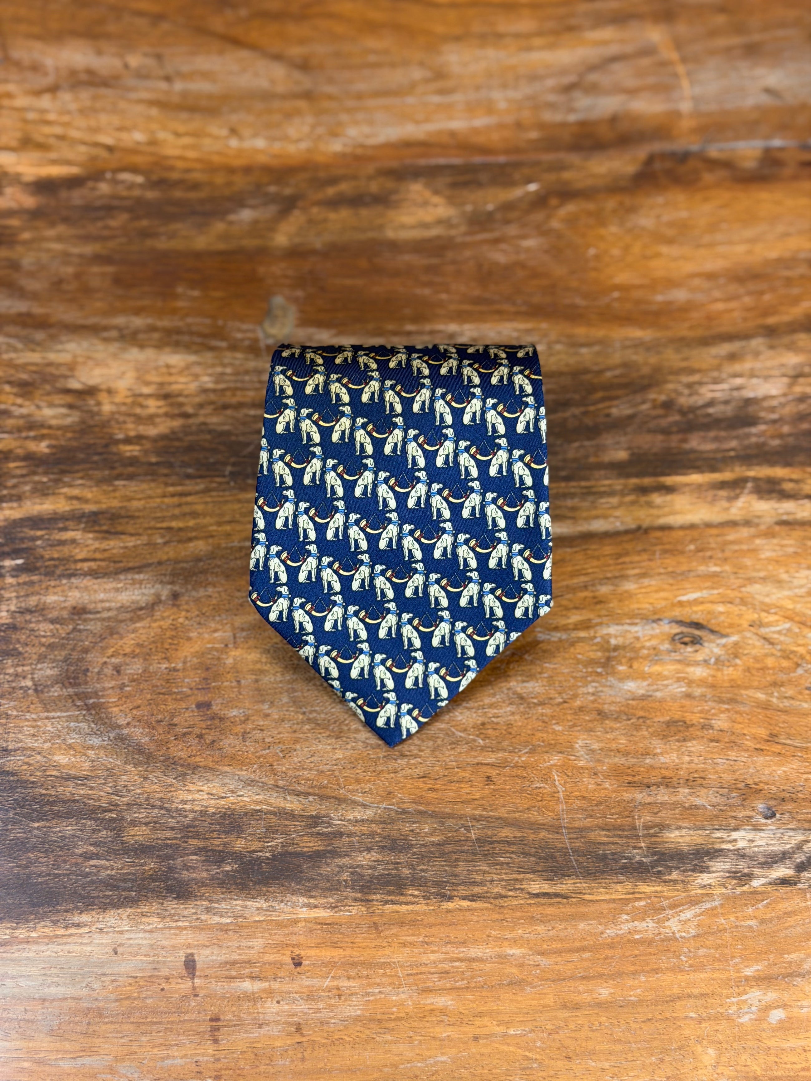 Corbata Salvatore Ferragamo azul