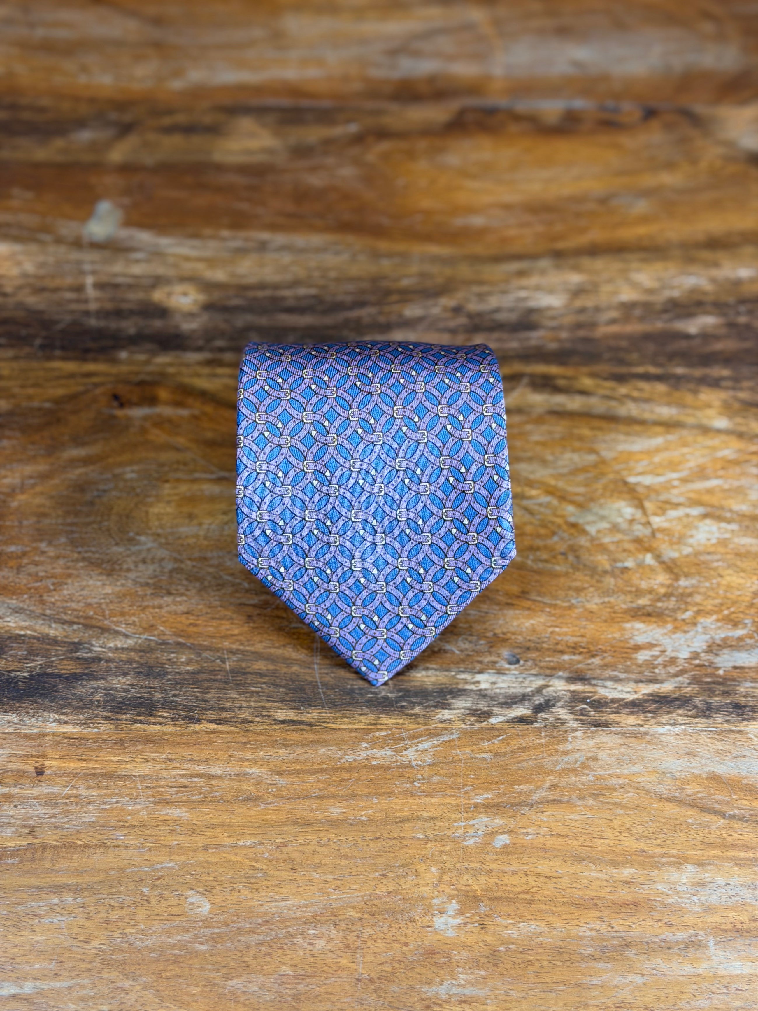 Corbata Hermés azul