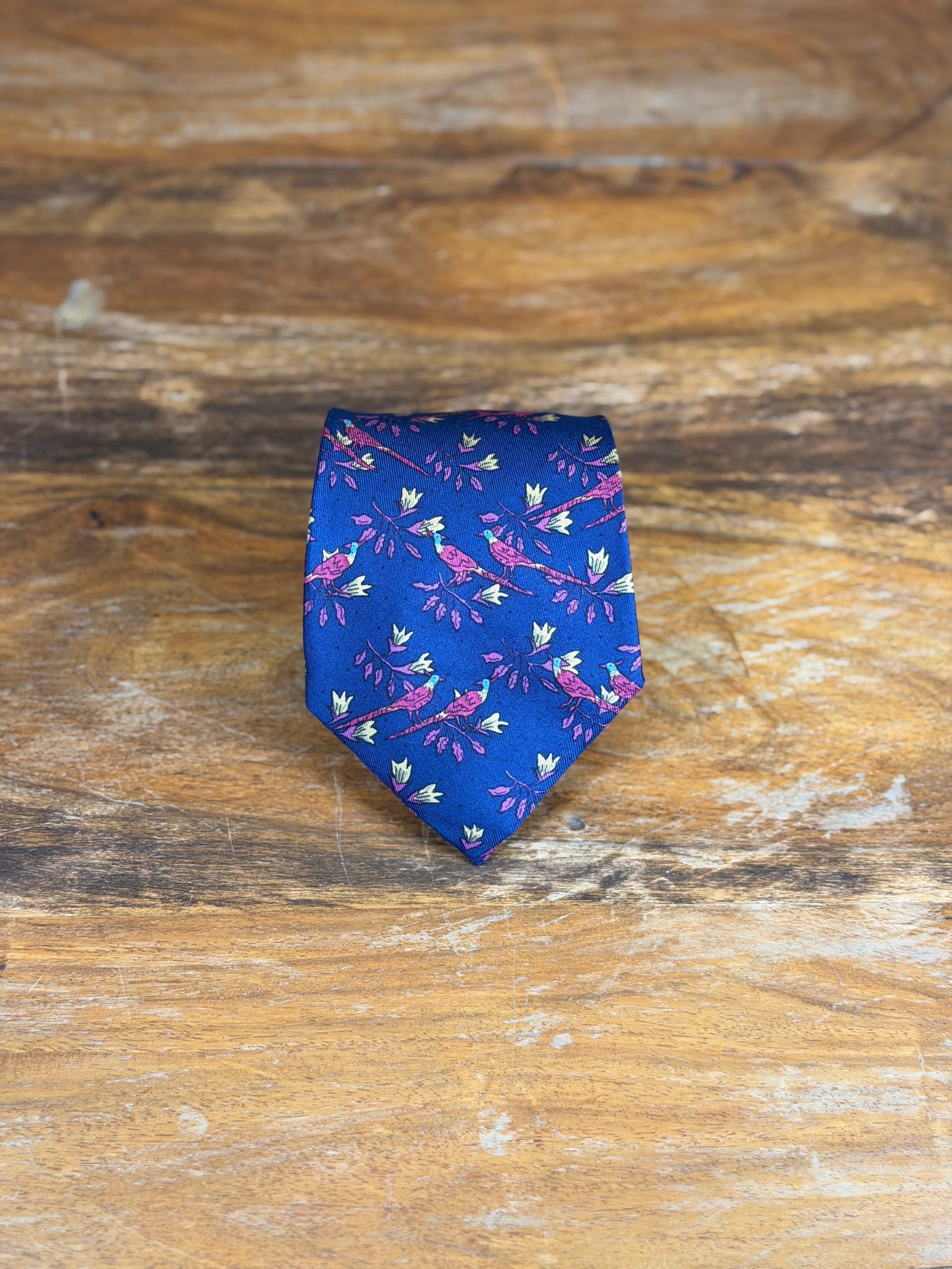 Corbata Hermés azul