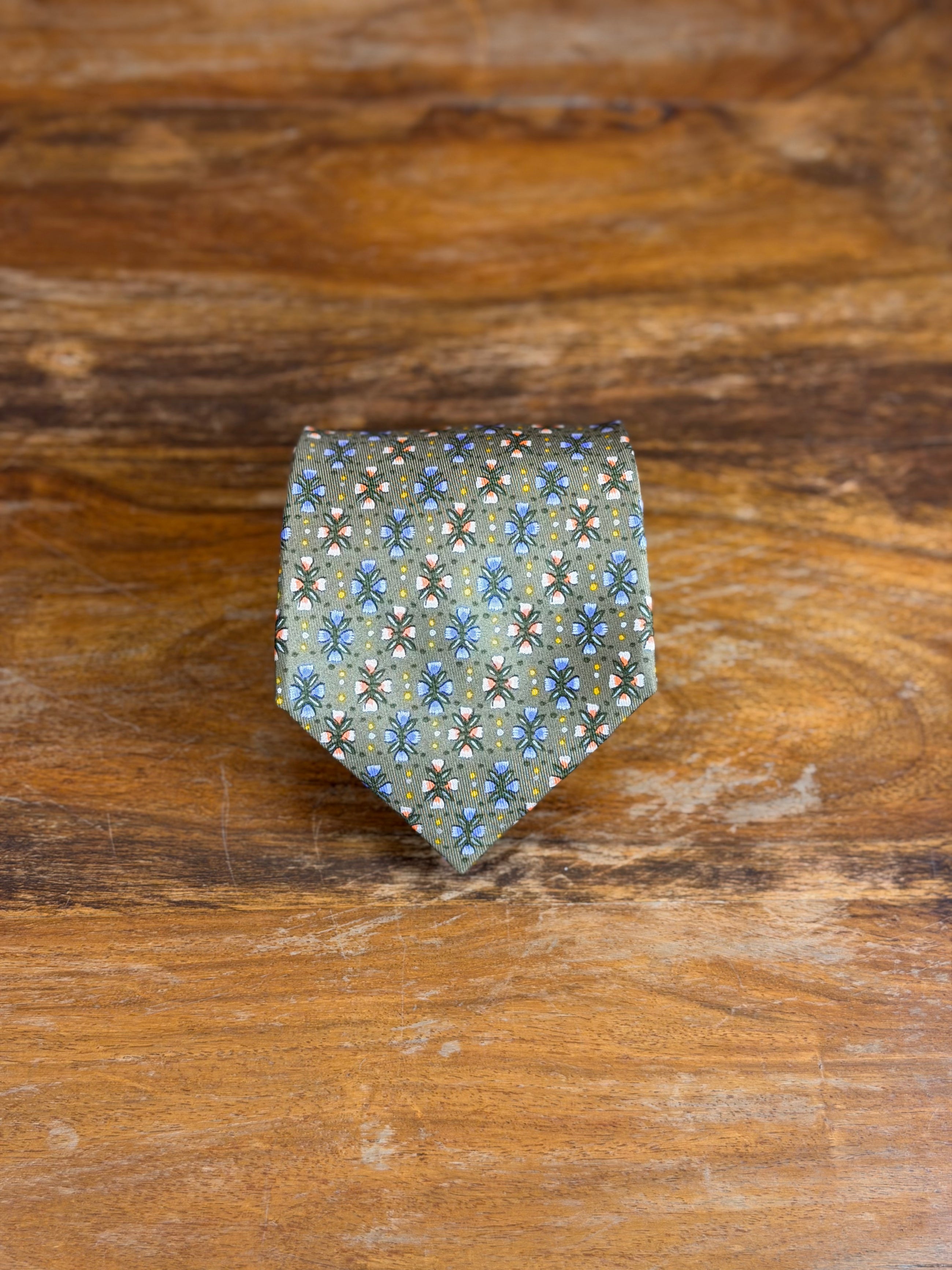 Corbata Hermés verde