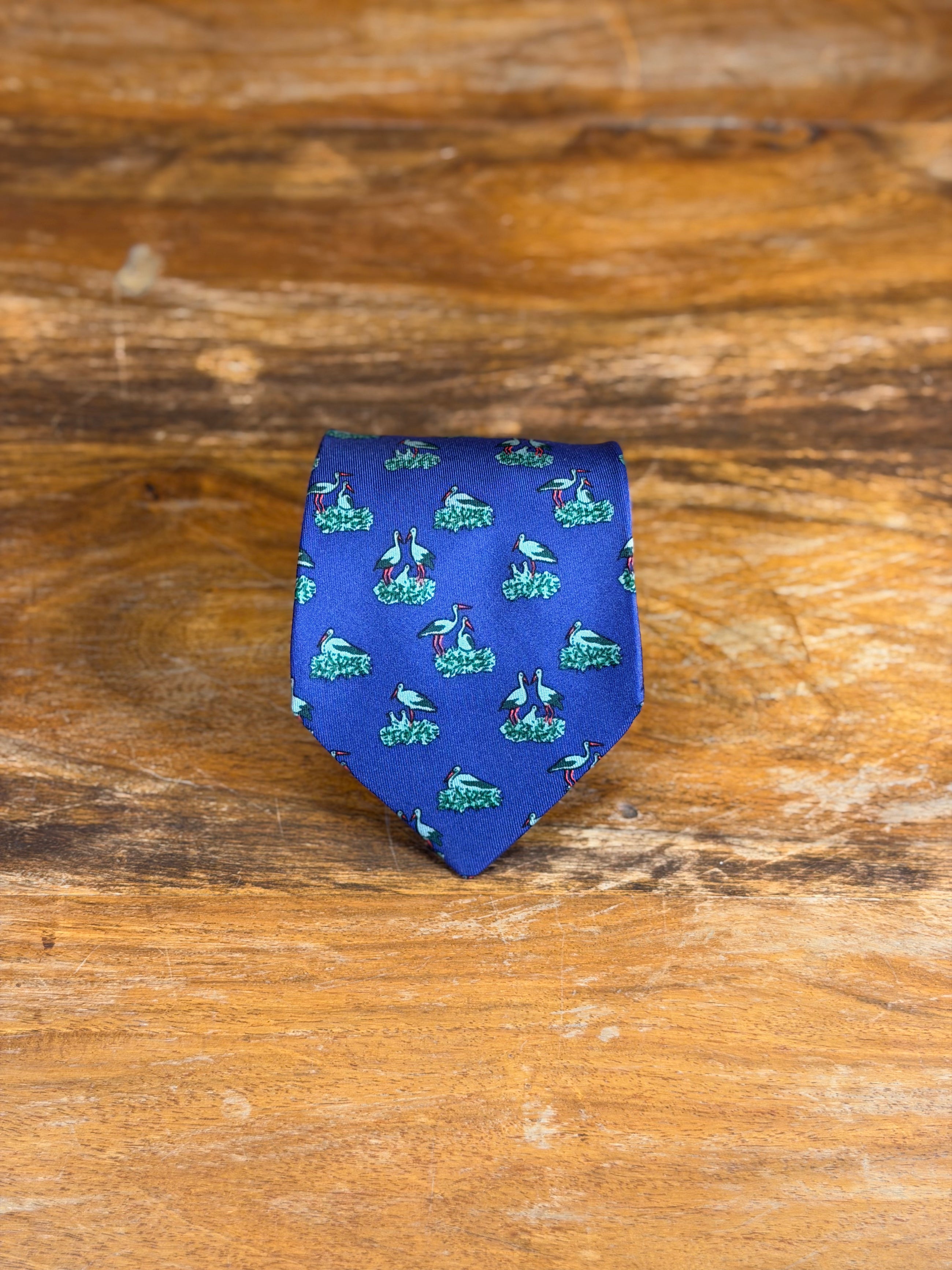 Corbata Hermés azul