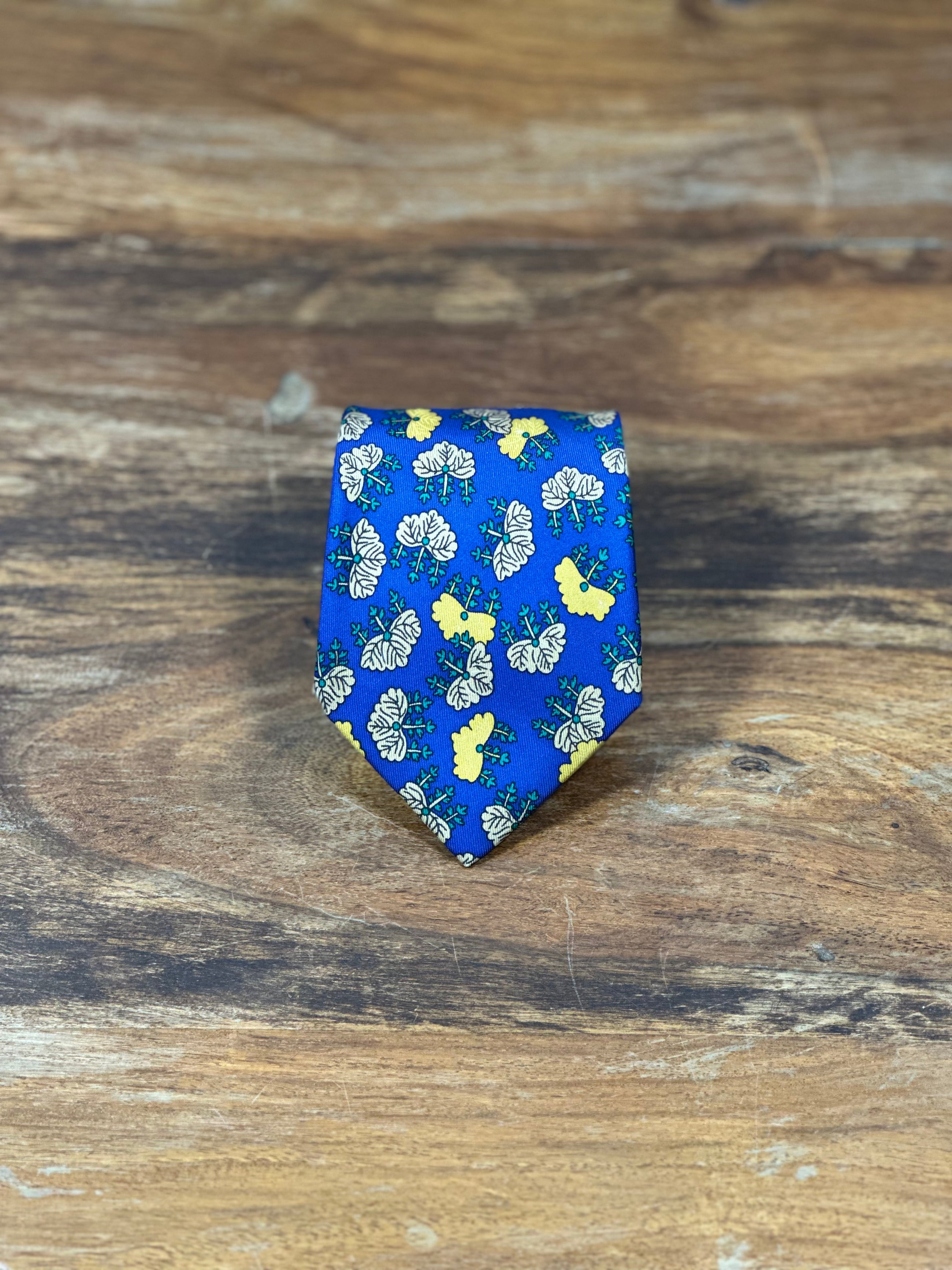 Corbata Hermés azul