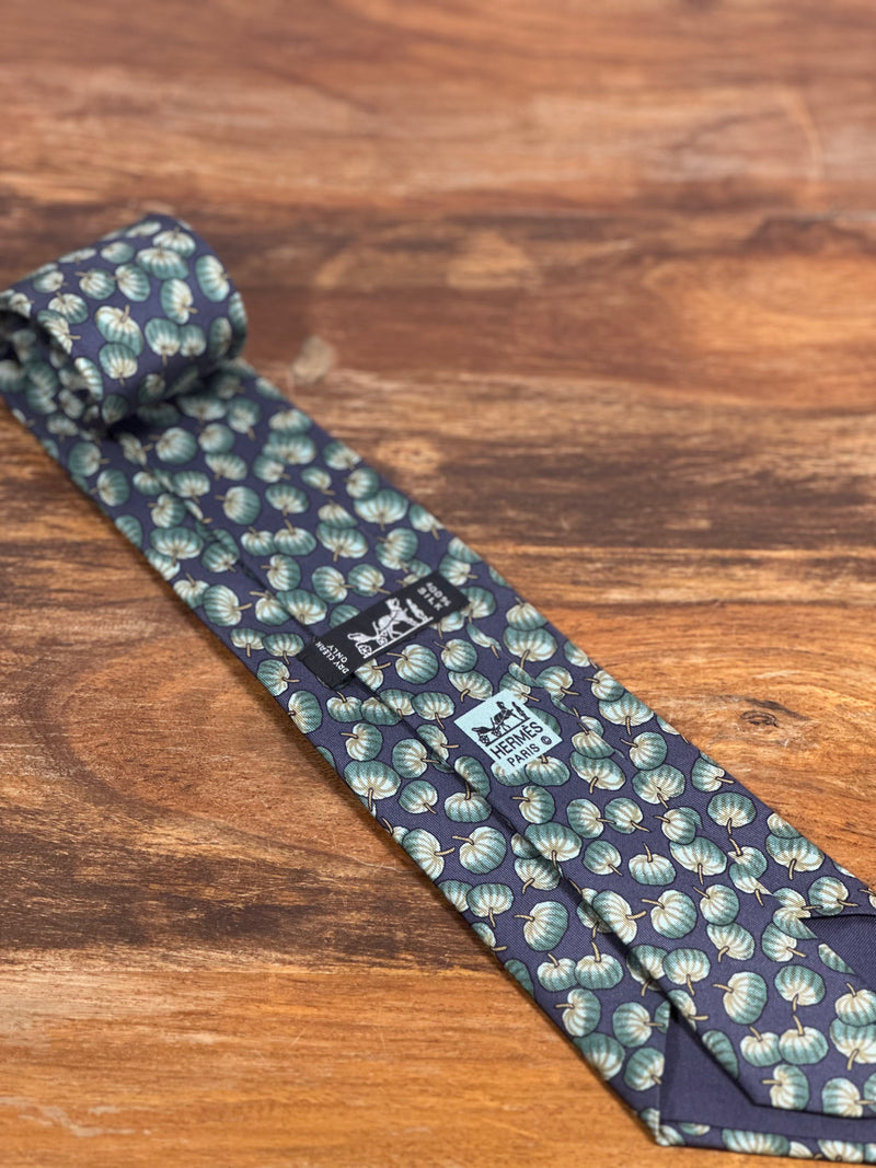 Corbata Hermés azul