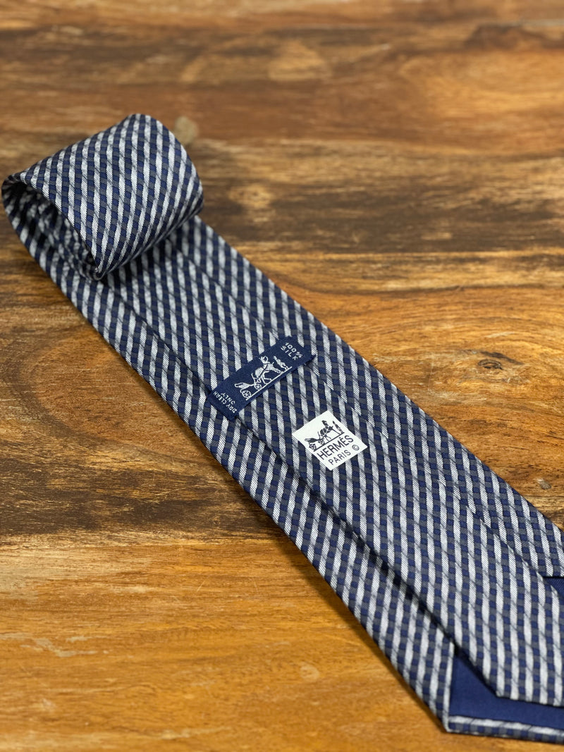 Corbata Hermés azul