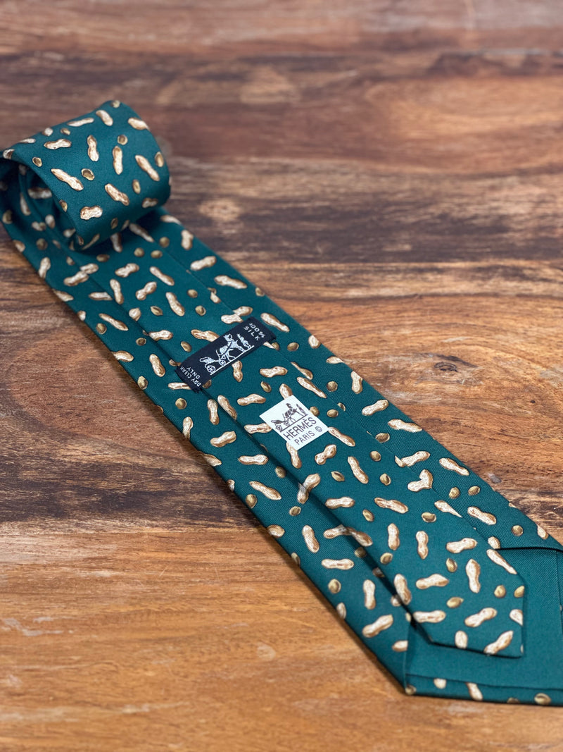Corbata Hermés verde