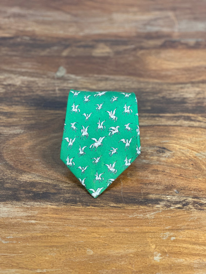Corbata Hermés verde