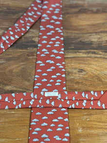 Corbata Hermés roja