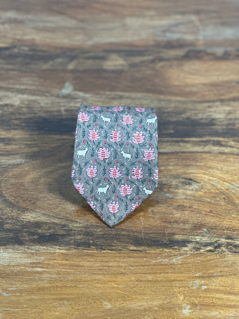 Corbata Hermés marrón