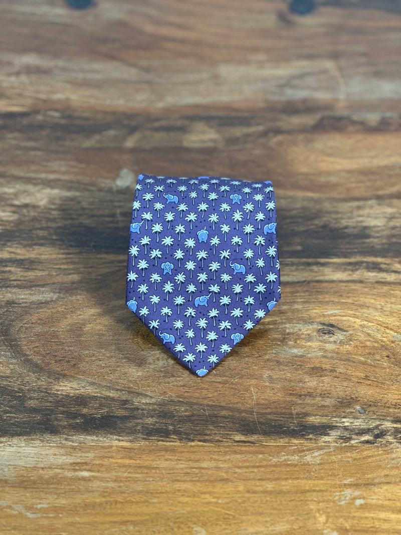 Corbata Hermés morada