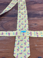 Corbata Hermés amarilla