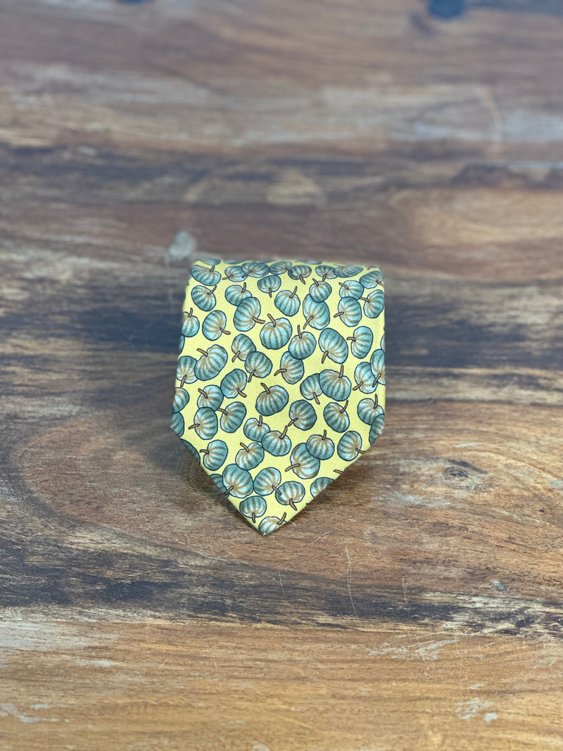Corbata Hermés amarilla