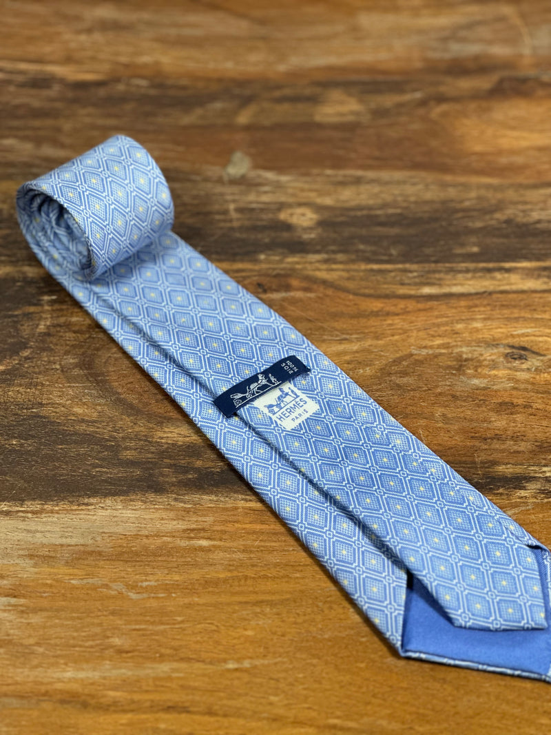 Corbata Hermés azul