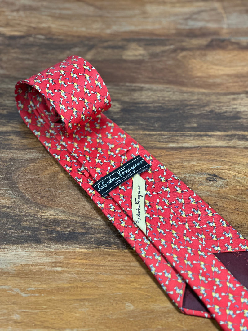Corbata Ferragamo roja