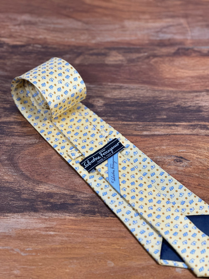 Corbata Ferragamo amarilla