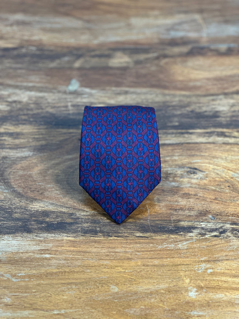 Corbata Hermés azul