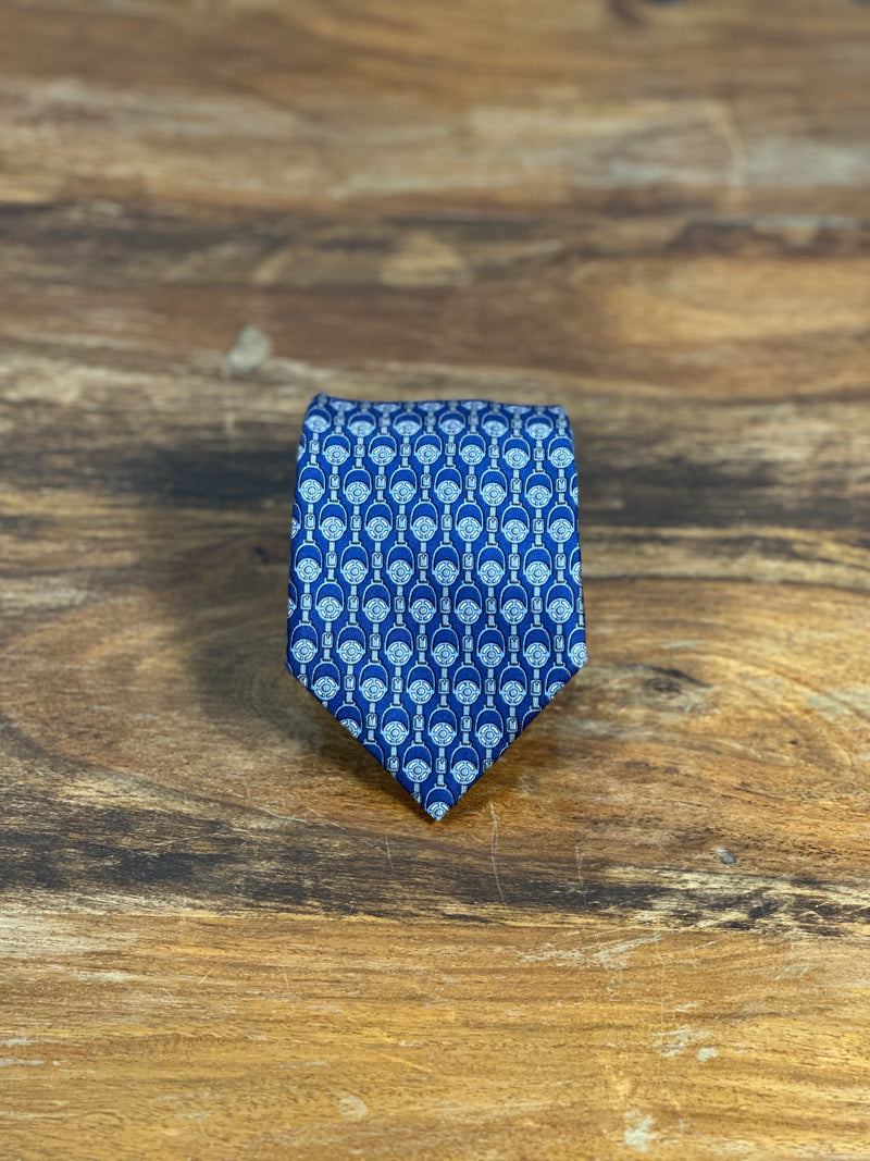 Corbata Hermés azul