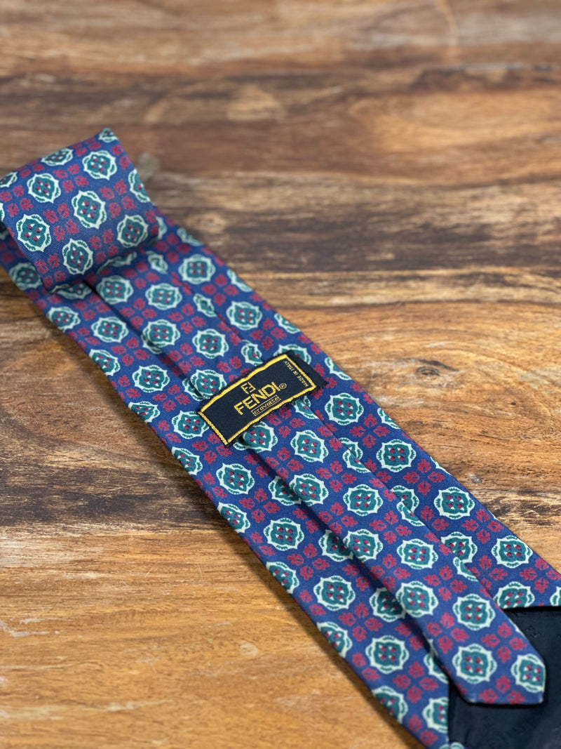 Corbata Fendi azul