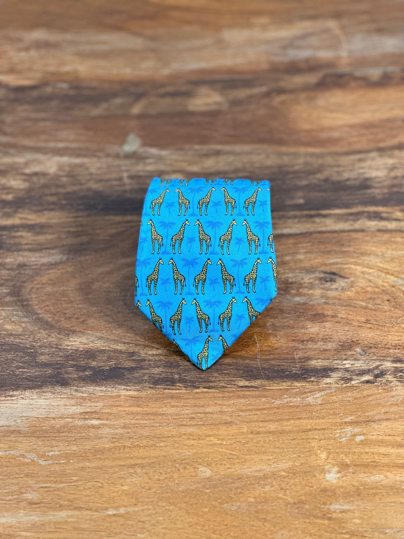 Corbata Hermés azul