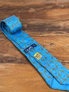 Corbata Hermés azul
