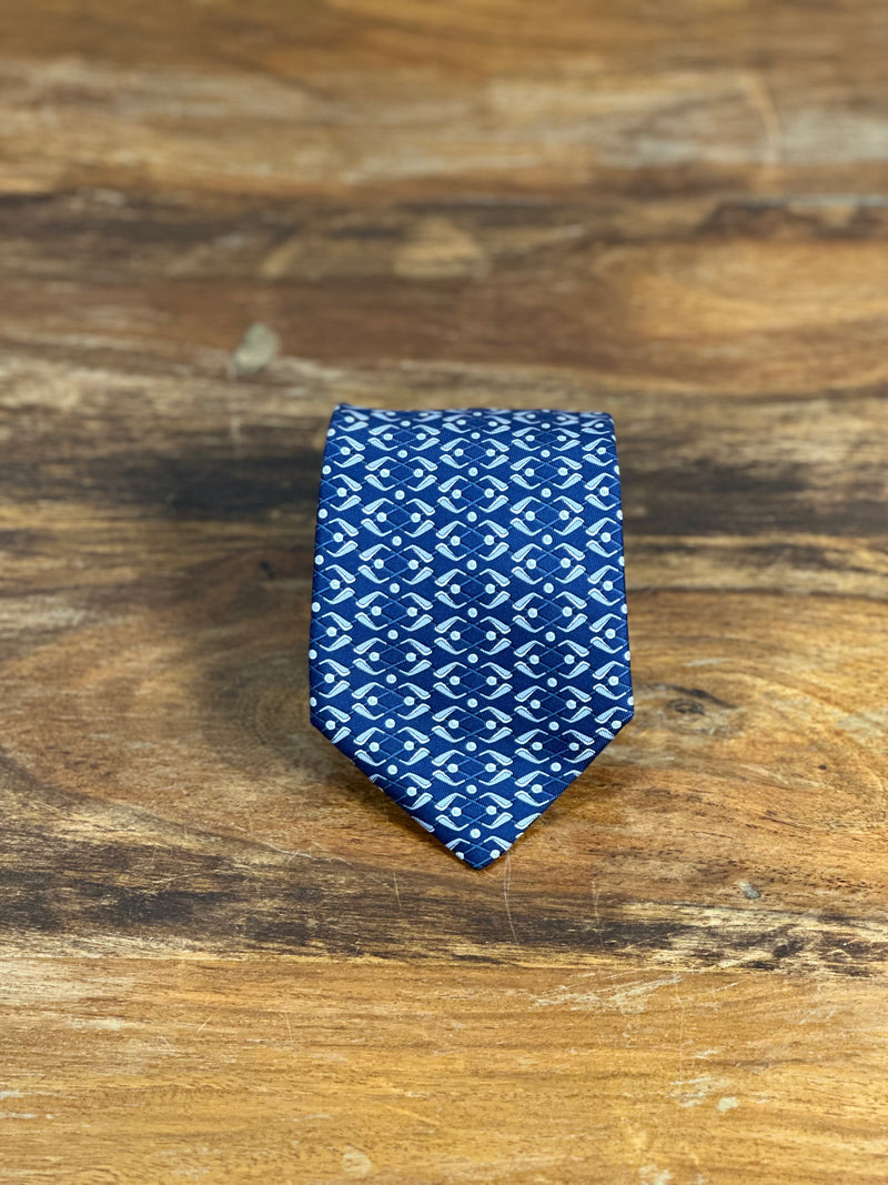 Corbata Hermés azul