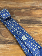 Corbata Hermés azul