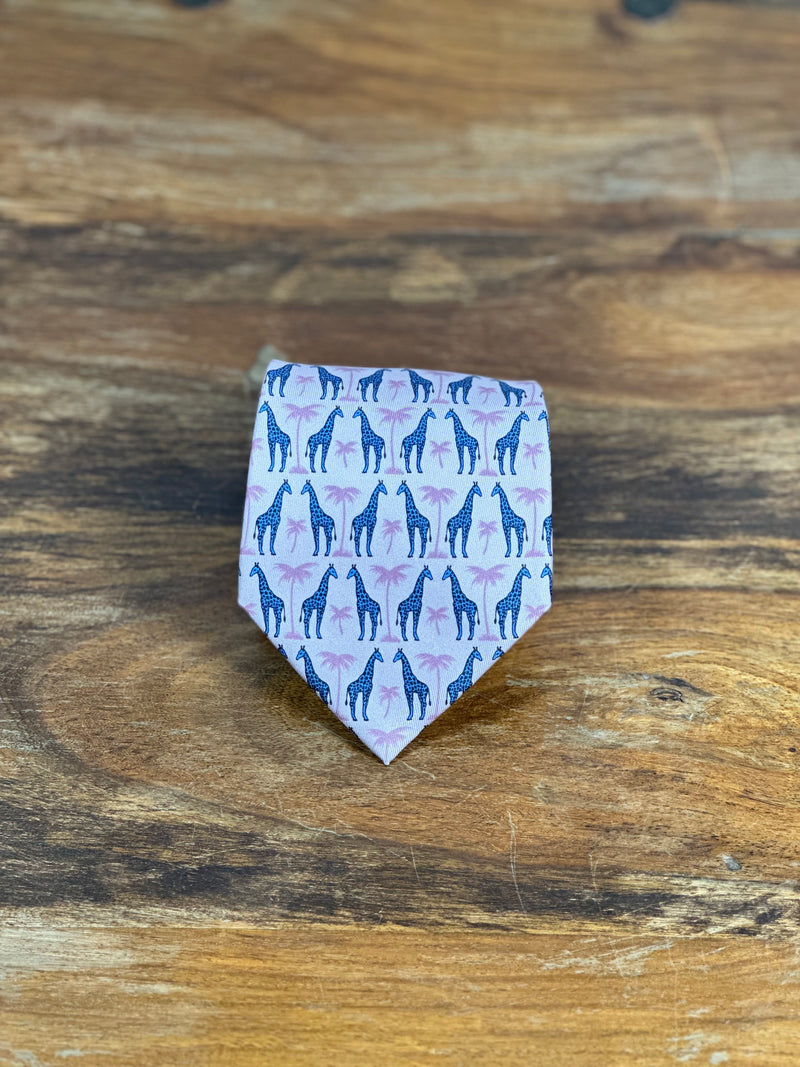 Corbata Hermés rosa
