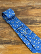 Corbata Hermés azul