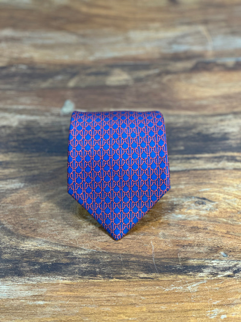 Corbata Hermés azul