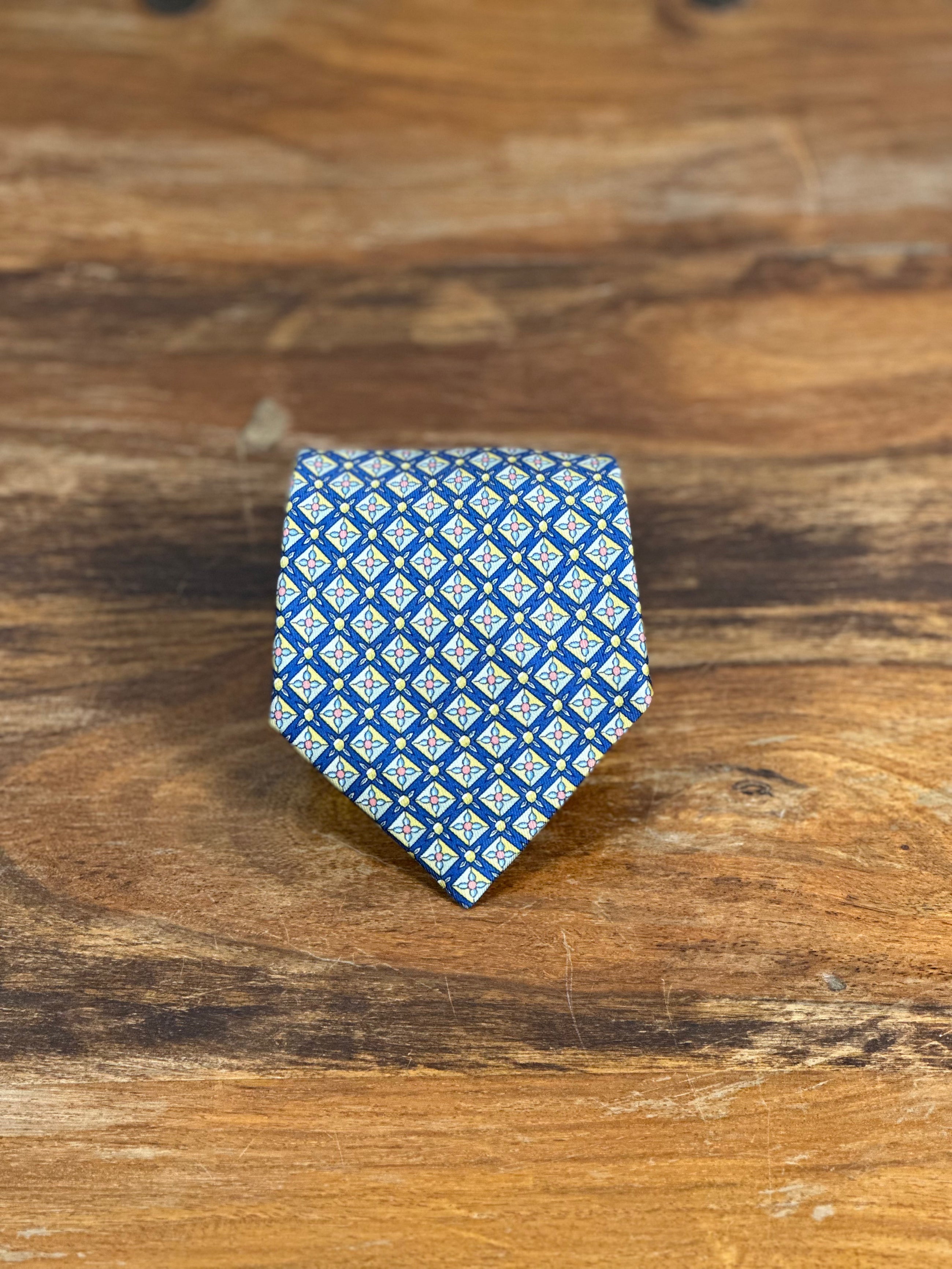 Corbata Hermés azul