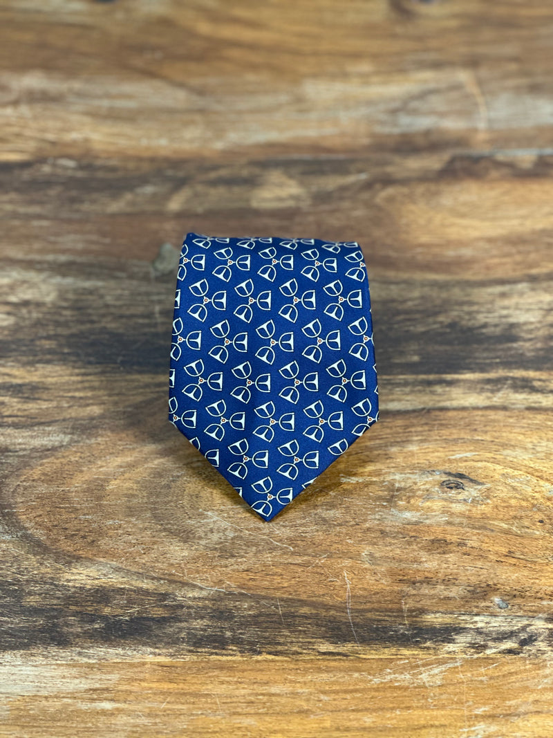 Corbata Hermés azul