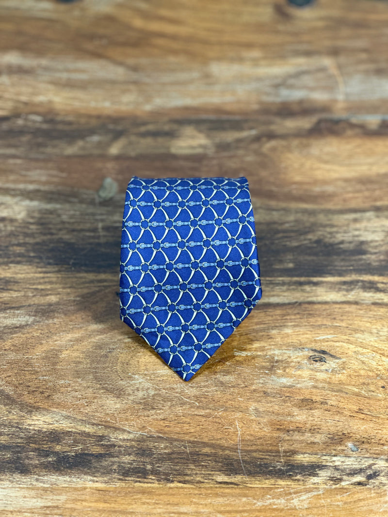 Corbata Hermés azul