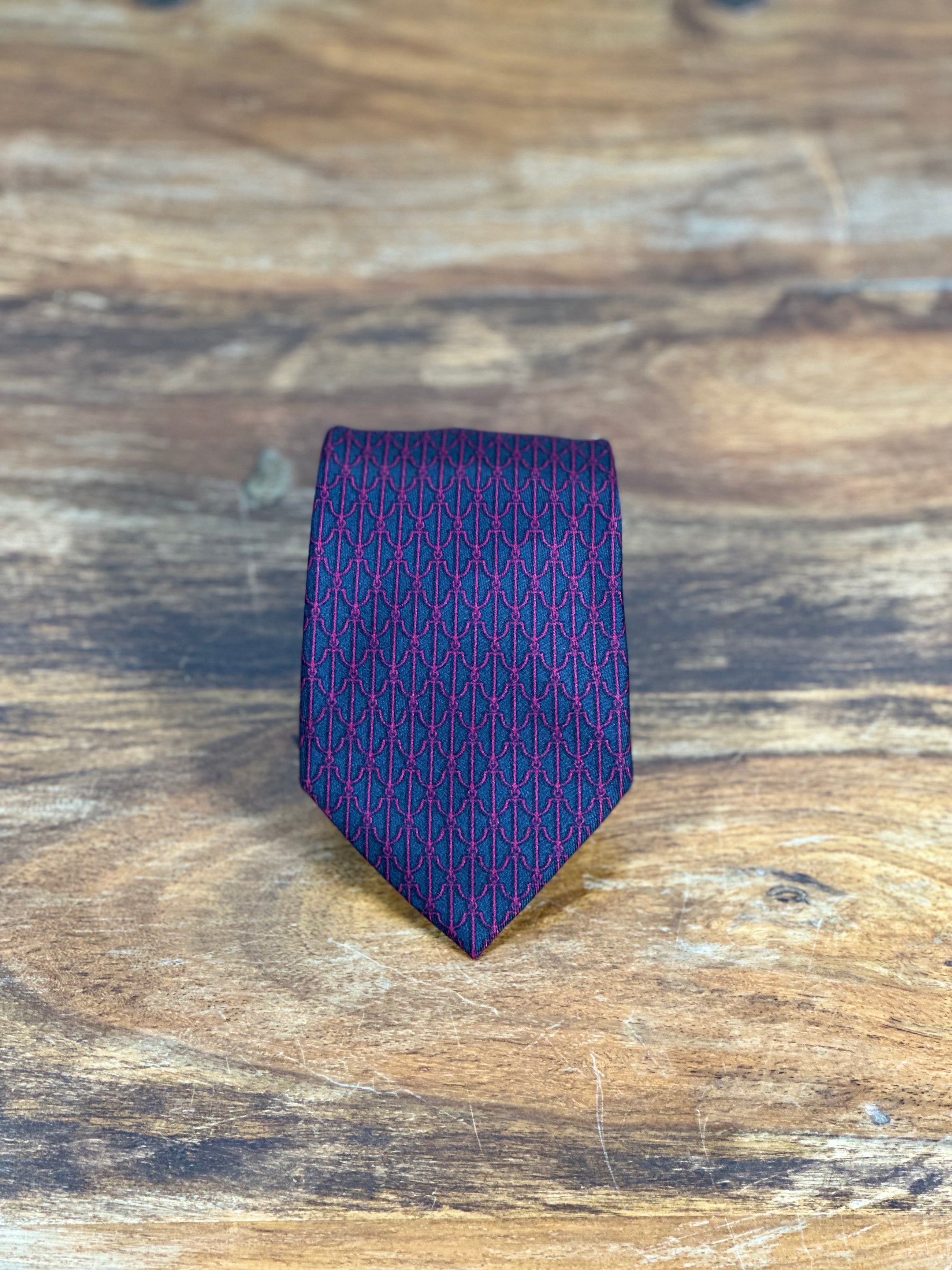 Corbata Hermés azul