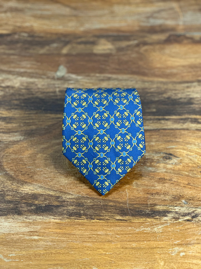 Corbata Hermés azul