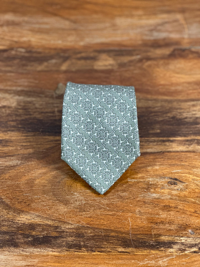 Corbata Hermés verde