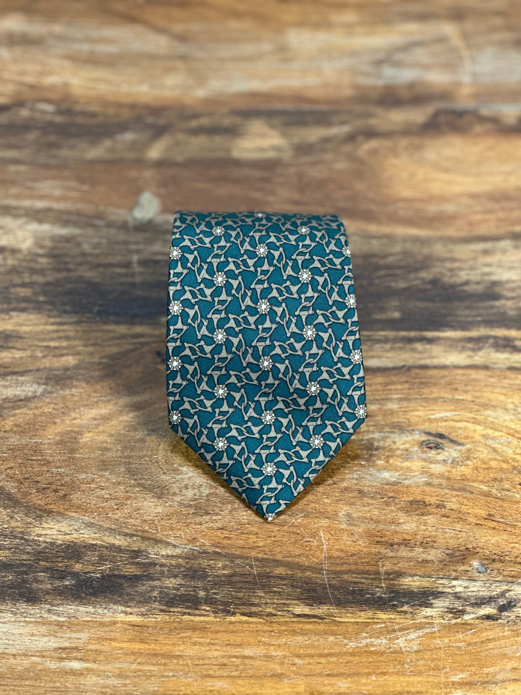 Corbata Hermés verde
