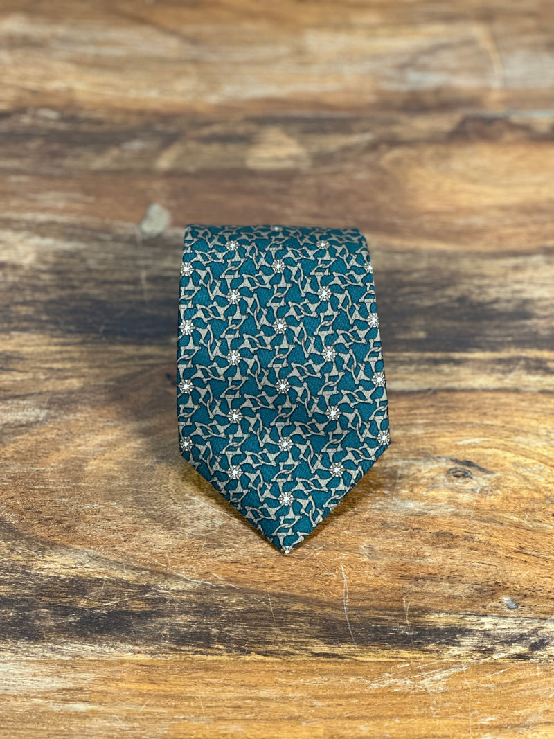 Corbata Hermés verde