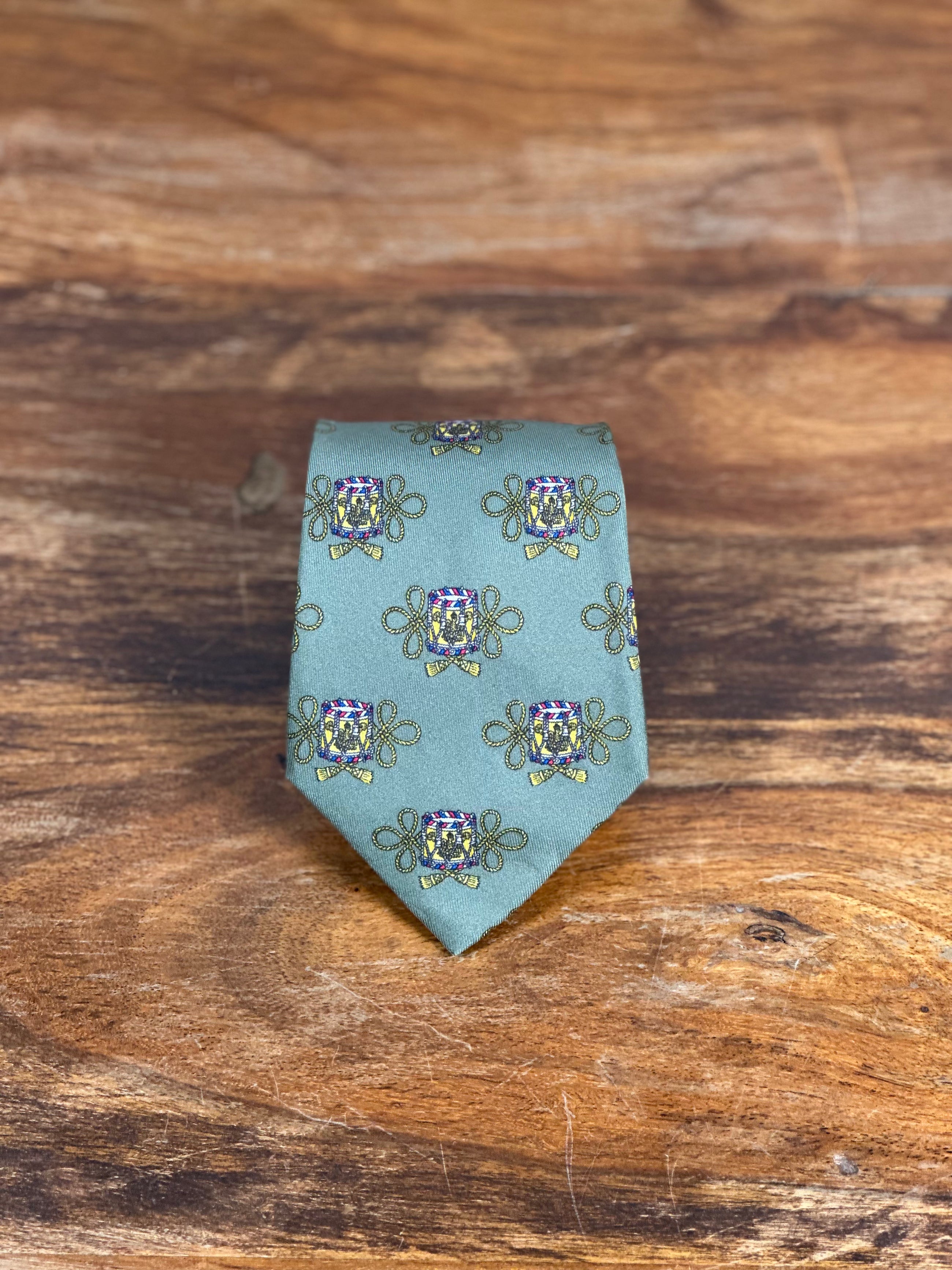 Corbata Hermés verde